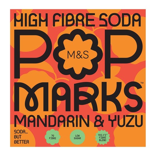 M&S Pop Marks Mandarin & Yuzu Soda thumbnail 2