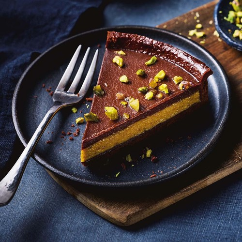 M&S Collection Chocolate & Pistachio Tart thumbnail 3