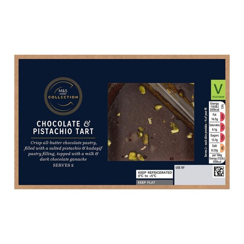 M&S Collection Chocolate & Pistachio Tart thumbnail 4