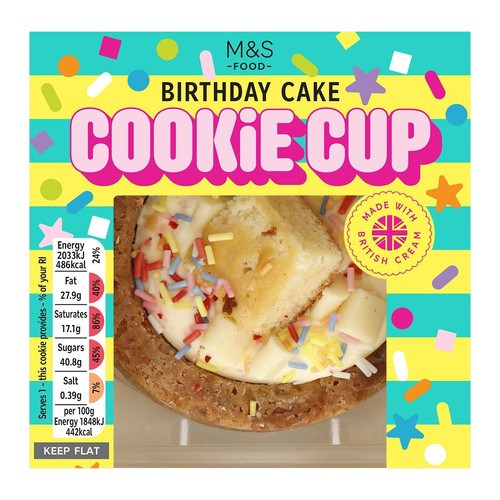 M&S Birthday Cake Cookie Cup thumbnail 3