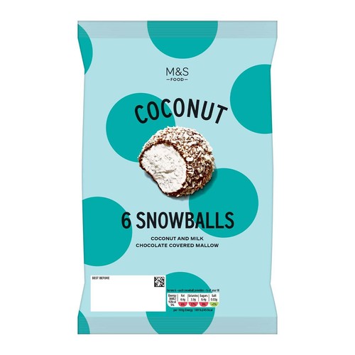 M&S 6 Coconut Snowballs thumbnail 2