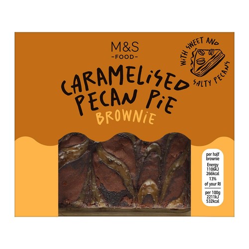 M&S Caramelised Pecan Pie Brownie thumbnail 2