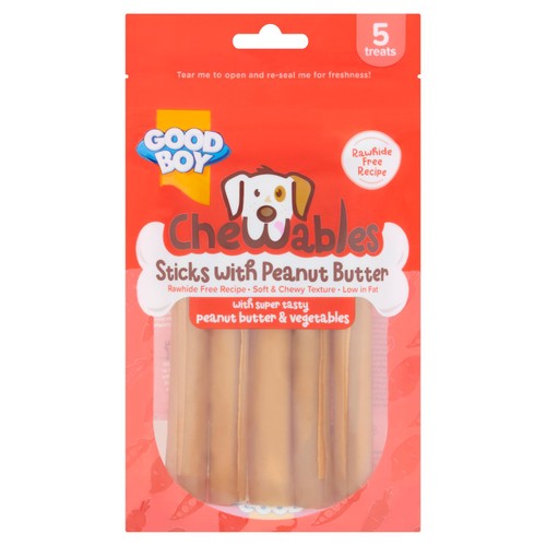 Good Boy Chewables Sticks Dog Treats Peanut Butter