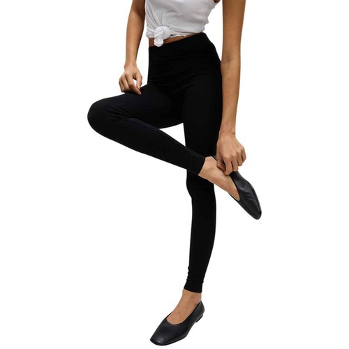 M&S Womens High Waisted Leggings, 18 Short, Black thumbnail 3