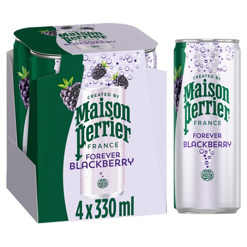 Maison Perrier Forever Blackberry Sparkling Water cans