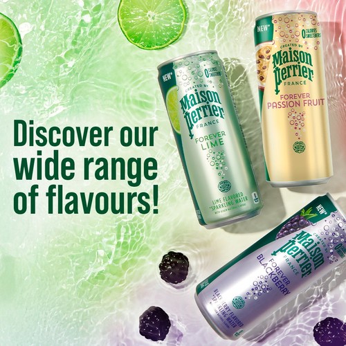 Maison Perrier Forever Blackberry Sparkling Water cans thumbnail 2
