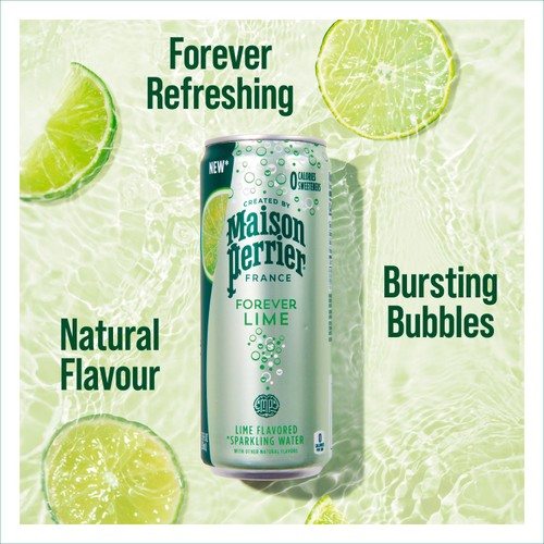 Maison Perrier Forever Lime Sparkling Water cans thumbnail 2