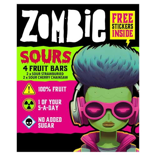 Zombie Fruit Bars Variety Sours Multipack