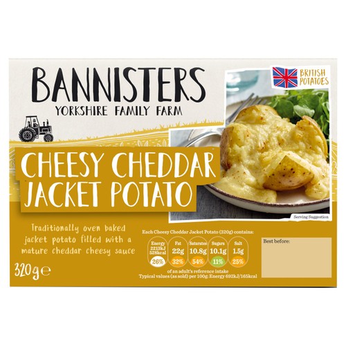 Bannisters Farm Cheesy Cheddar Jacket Potato thumbnail 2