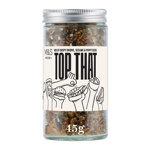 M&S Top That Crispy Onions, Sesame & Poppy Seeds