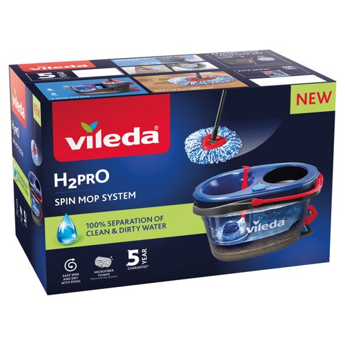 Vileda H2PrO Spin Mop & Bucket System thumbnail 2