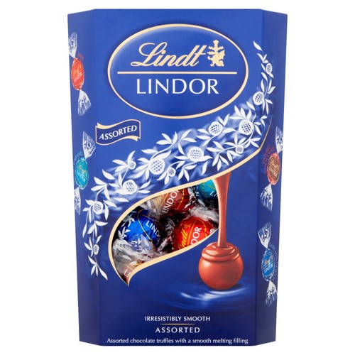 Lindt Lindor Blue Assorted Milk Chocolate Truffles Box thumbnail 2
