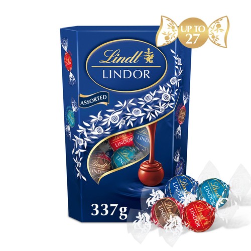 Lindt Lindor Blue Assorted Milk Chocolate Truffles Box thumbnail 4