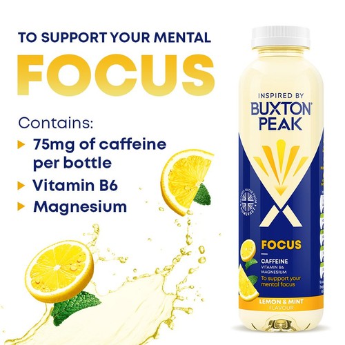 Buxton Peak Focus Lemon & Mint Still Vitamin Water thumbnail 2