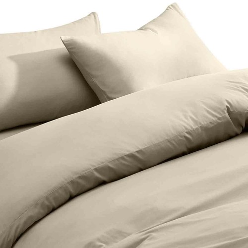 M&S Cotton Rich Bedding Set, Single, Light Cream thumbnail 2