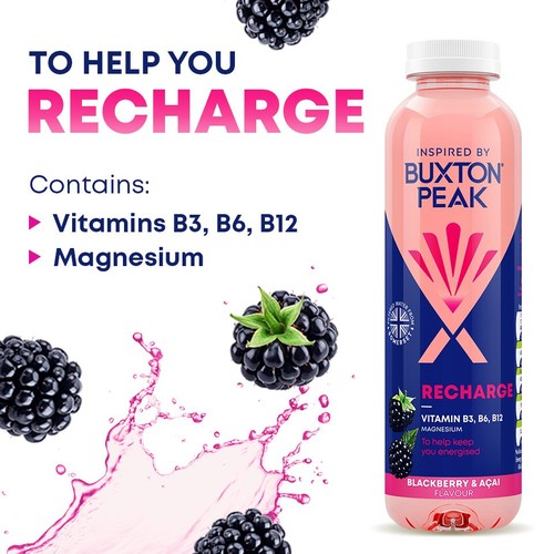 Buxton Peak Recharge Blackberry & Acai Still Vitamin Water thumbnail 2
