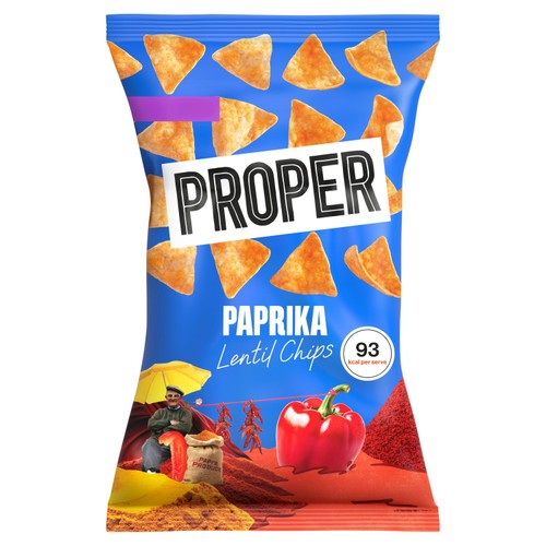 PROPERCHIPS Paprika Lentil Chips