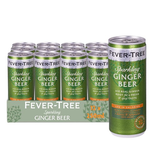Fever-Tree Light Ginger Beer 12x250ml