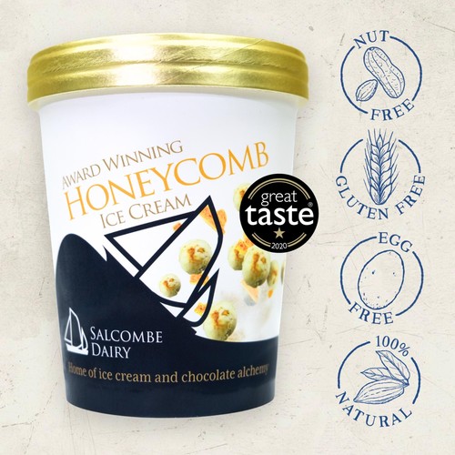 Salcombe Dairy Honeycomb Ice Cream thumbnail 2