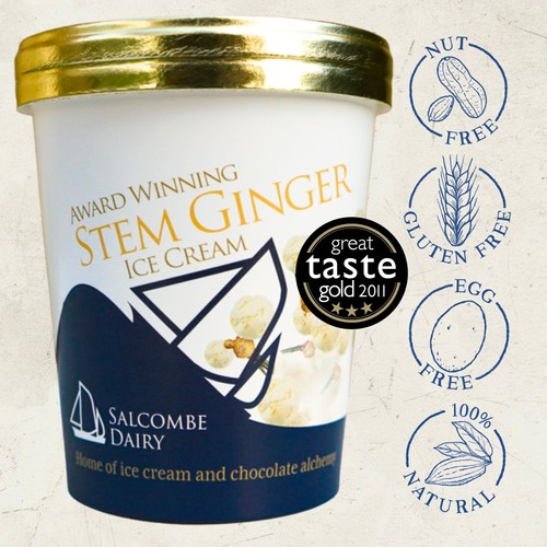 Salcombe Dairy Stem Ginger Ice Cream thumbnail 2