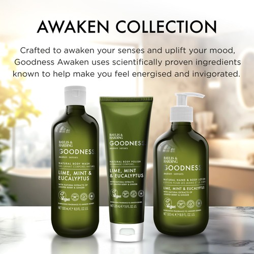 Baylis & Harding Goodness Awaken Lime, Mint & Eucalyptus Hand & Body Lotion thumbnail 3