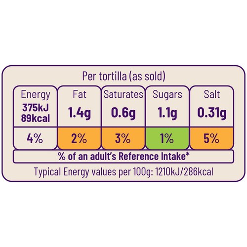 Ocado Mini White Tortilla Wraps thumbnail 3