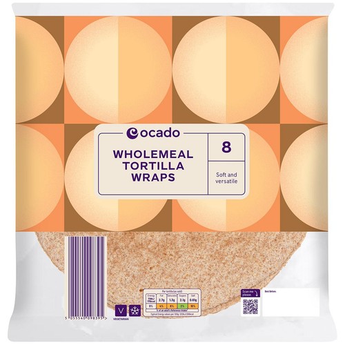 Ocado Wholemeal Tortilla Wraps thumbnail 2