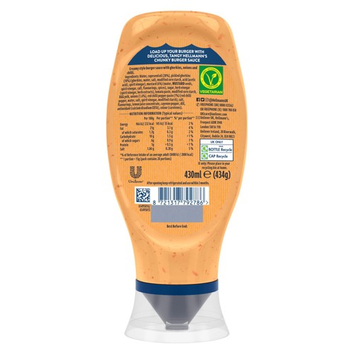 Hellmann's Chunky Burger Sauce thumbnail 3