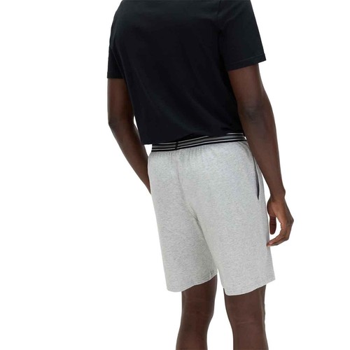 M&S Mens Pure Cotton Jersey Pyjama Shorts, S, Grey Mix thumbnail 4