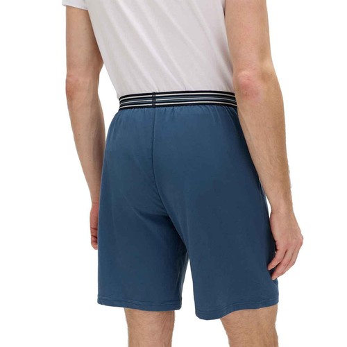 M&S Mens Pure Cotton Jersey Pyjama Shorts, XL, Blue Mix thumbnail 5