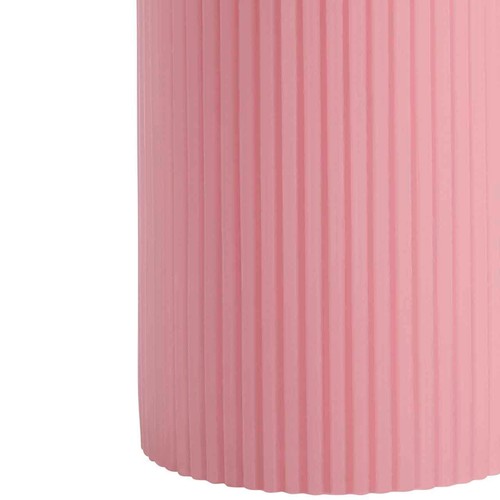 M&S Ridged Pillar Candle, Pink thumbnail 4