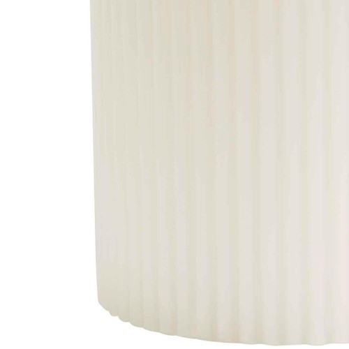 M&S Ridged Pillar Candle, White thumbnail 4