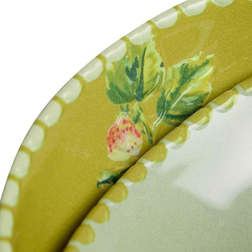 M&S Floral Melamine Cereal Bowl Set, Green thumbnail 3