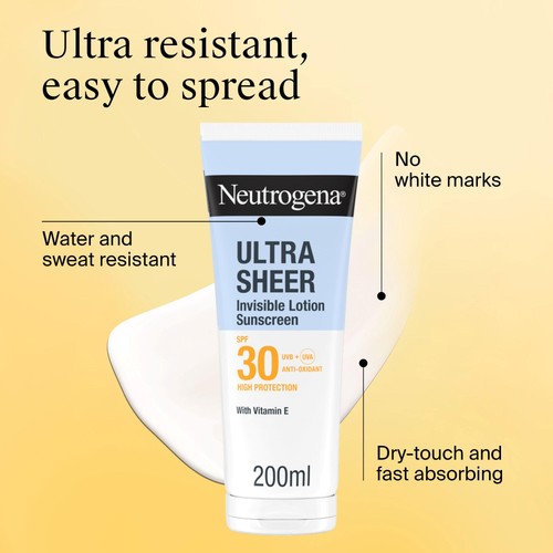 Neutrogena Ultra Sheer Body Sunscreen Lotion SPF30 thumbnail 3
