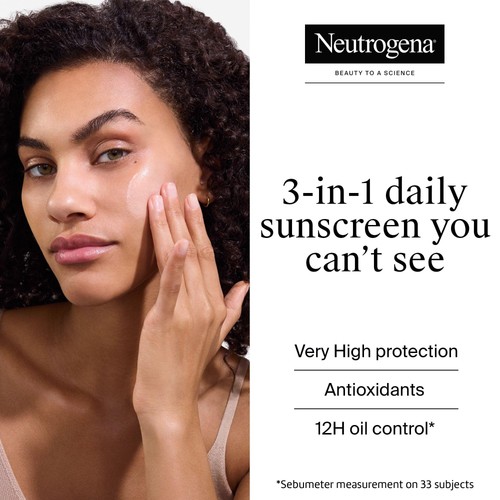 Neutrogena Ultra Sheer Face Sunscreen Oil Control Fluid SPF50 thumbnail 3