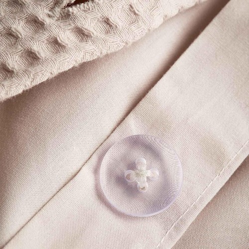 M&S Pure Cotton Waffle Bedding Set, Super King Size (6 ft),  Neutral thumbnail 6