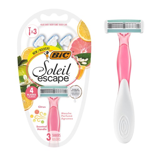 Bic Soleil Escape Disposable Razor Citrus 4 Blade
