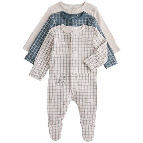 M&S Dollshouse Footed Sleepsuits, 18-24 Months, Light Natural