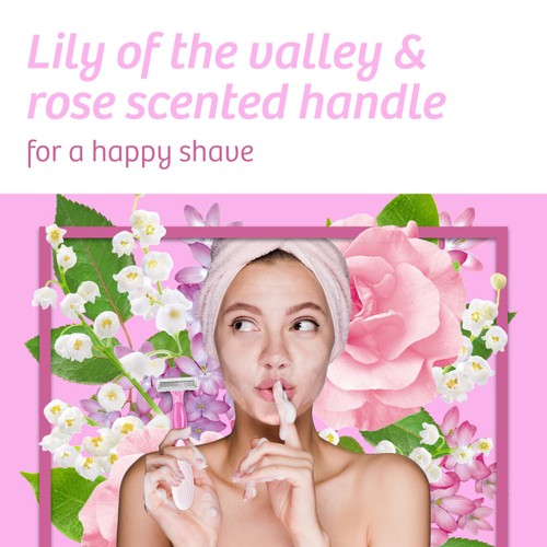 BIC Soleil Escape Disposable Razors 3 Blades, Lily thumbnail 3