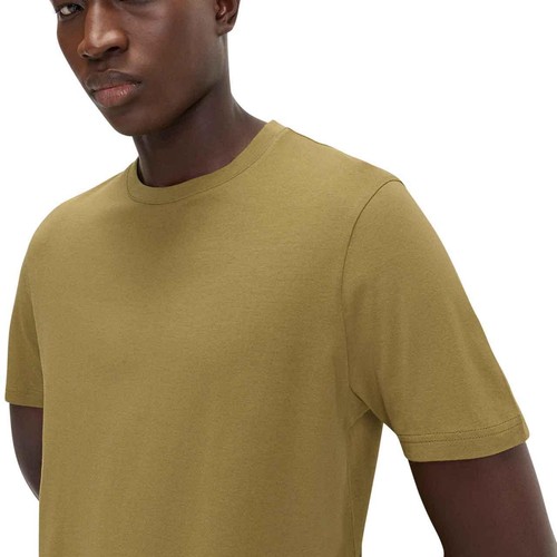 M&S Mens Regular Fit Crew Neck T-Shirt, M, Olive thumbnail 2