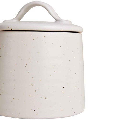 M&S Small Ceramic Storage Jar, Neutral thumbnail 3