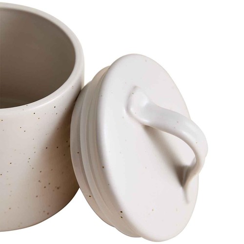 M&S Small Ceramic Storage Jar, Neutral thumbnail 4