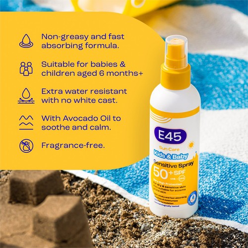 E45 Kids & Baby Sun Care Spray SPF 50+ thumbnail 5