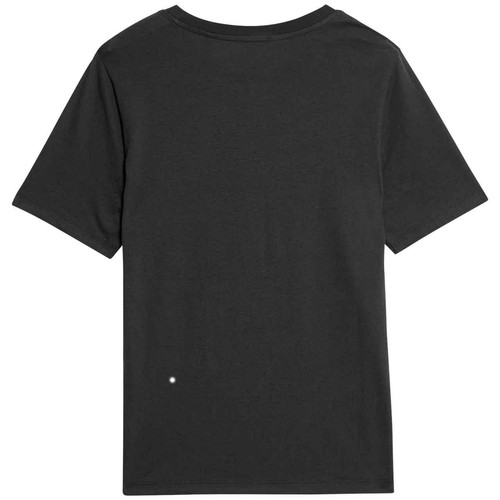 M&S Womens Pure Cotton Everyday Fit T-Shirt, Size 8, Black thumbnail 2