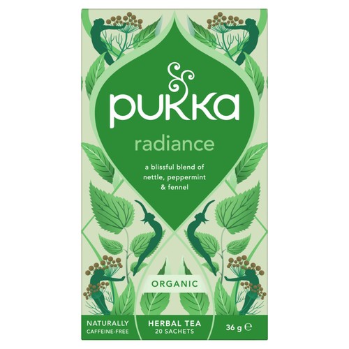 Pukka Organic Radiance Tea 20 Home Compostable Herbal Tea Bags  thumbnail 2