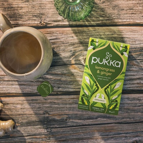Pukka Organic Lemongrass & Ginger Tea x20 Home-Compostable Herbal Tea Bags thumbnail 8