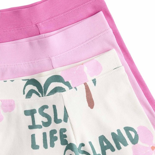 M&S Cotton Rich Palm Tree Cycling Shorts, 5-6 Years thumbnail 2