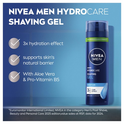 NIVEA MEN Hydrocare Shaving Gel thumbnail 2