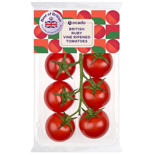 Ocado British Ruby Vine Ripened Tomatoes