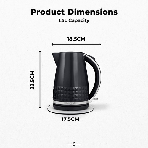 Tower Solitaire 1.5L 3KW Kettle Black thumbnail 9